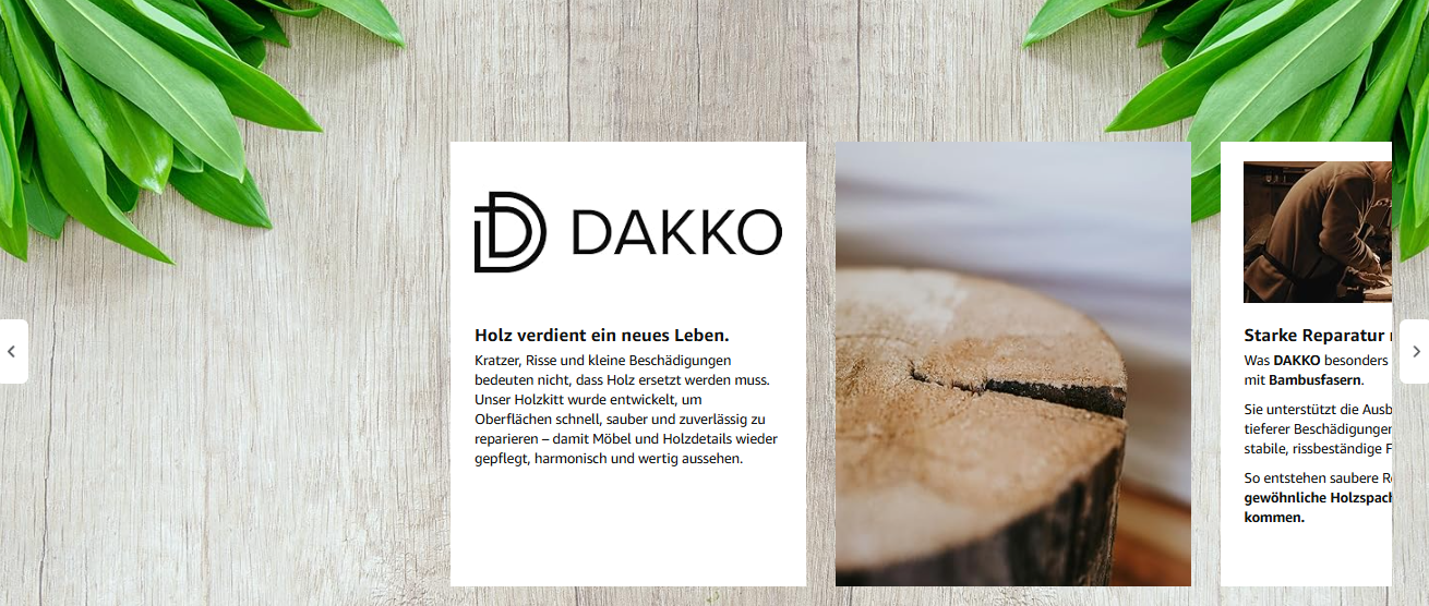 DAKKO opowieść marki na Amazon