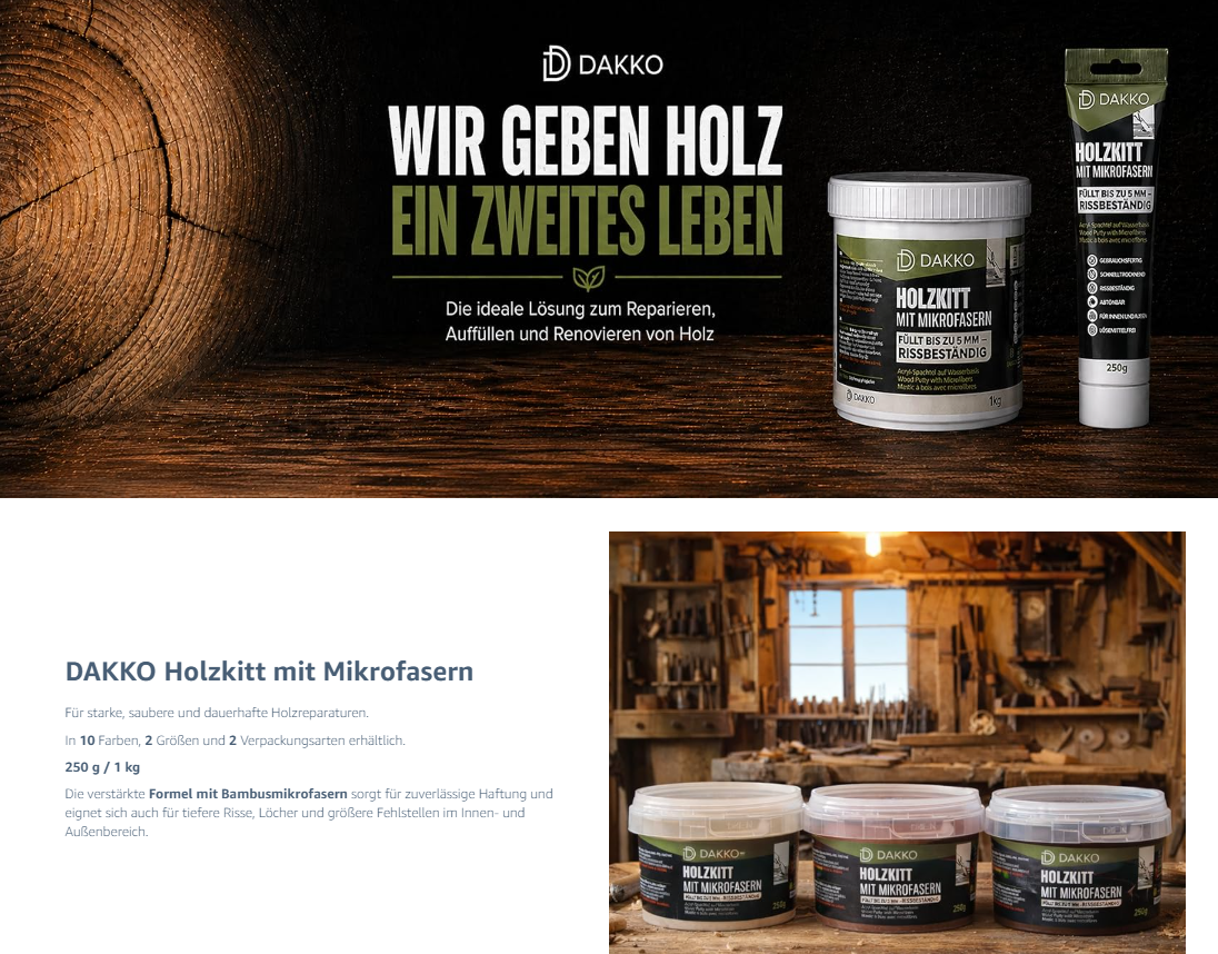 DAKKO rozbudowane treści produktowe - sekcja 1